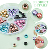 ARRICRAFT 70pcs 7 Colors Rondelle Spray Painted Acrylic Beads ACRP-AR0001-08-3