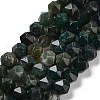Natural Moss Agate Beads Strands G-NH0010-A01-01-2