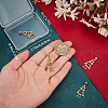 Beebeecraft 5Pcs Brass Micro Pave Cubic Zirconia Pendants ZIRC-BBC0002-88A-3