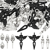 SUNNYCLUE 40Pcs 4 Styles Tibetan Style Alloy Pendants TIBEP-SC0003-04-1