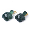 Natural Agate Pendants X-G-R459-008-4