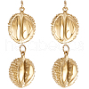 Beebeecraft 4Pcs Ion Plating(IP) 304 Stainless Steel Pendants STAS-BBC0003-45-1