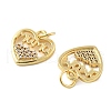 Brass Micro Pave Cubic Zirconia Pendants KK-C092-24I-G-2