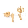 304 Stainless Steel Exclamation Point Stud Earrings for Women Men EJEW-G318-05G-2