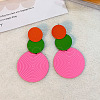 3-Round Alloy Dangle Stud Earrings FS-WG460DD-12-1