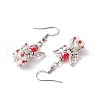 Angel Handmade Glass Seed Beads Dangle Earrings for Women EJEW-MZ00394-05-4