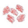 Cherry Quartz Glass Pendants G-I336-01-29-3
