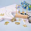 Cheriswelry 36Pcs 9 Styles Alloy Open Back Bezel Pendants FIND-CW0001-22-15