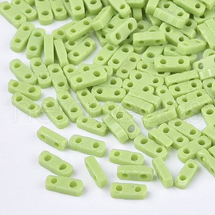 2-Hole Opaque Glass Seed Beads SEED-S023-21A-06-1