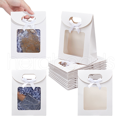 Rectangle Kraft Paper Gift Bags ABAG-WH0038-27B-02-1