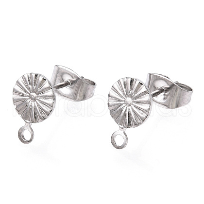 Non-Tarnish 304 Stainless Steel Stud Earring Findings STAS-E192-01P-03-1