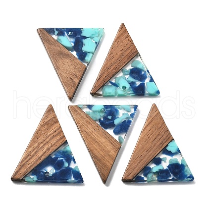 Resin and Walnut Pendants FIND-R051-01E-1