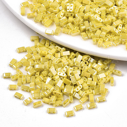 2-Hole Glass Seed Beads SEED-S031-M-SH122-1