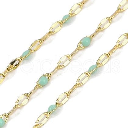 Rack Plating Brass Dapped Chains AJEW-Q153-02G-11-1