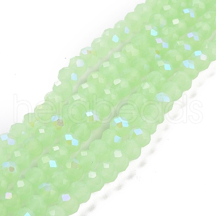 Electroplate Glass Beads Strands EGLA-A034-J8mm-L04-1