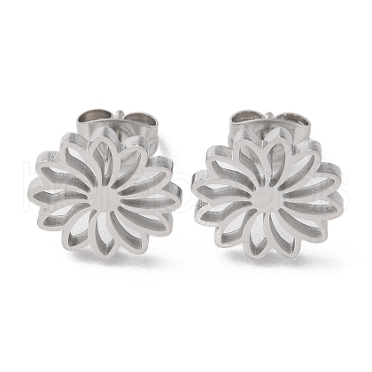 304 Stainless Steel Stud Earrings EJEW-B022-05P-1