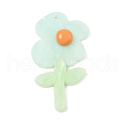 Opaque Acrylic Big Pendants OACR-I018-01B-1