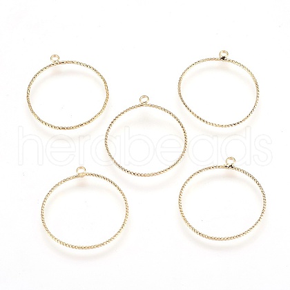 Brass Pendants X-KK-T020-61G-1