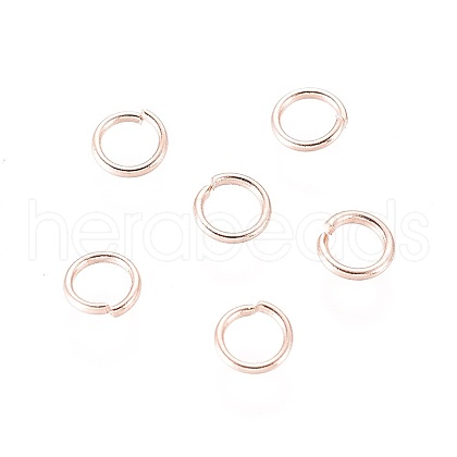 304 Stainless Steel Open Jump Rings X-STAS-O098-01RG-05-1