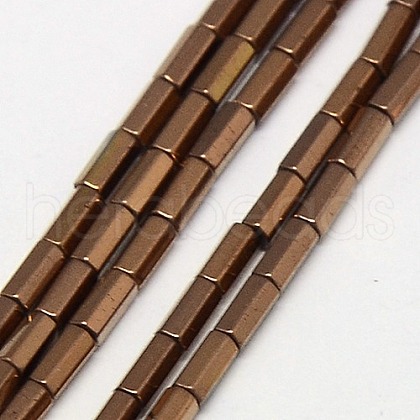 Electroplate Non-magnetic Synthetic Hematite Beads Strands G-J166-4x2mm-01-1