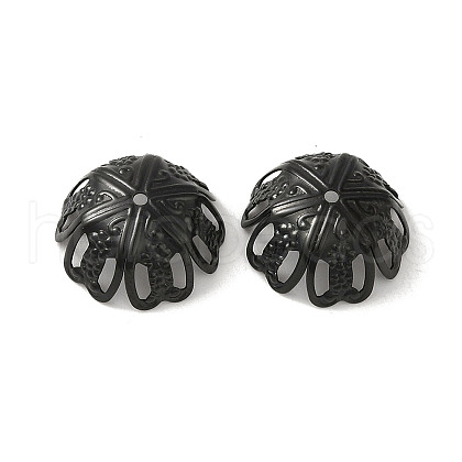 304 Stainless Steel Bead Caps STAS-P363-02B-EB-1
