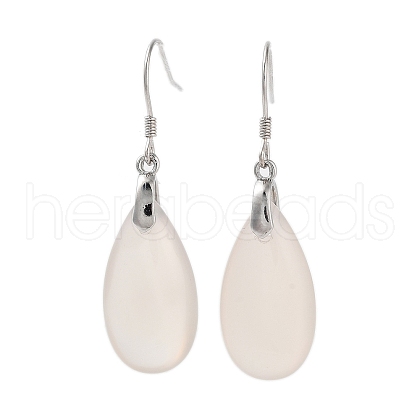 Natural Agate Dangle Earrings for Women EJEW-C083-04P-1