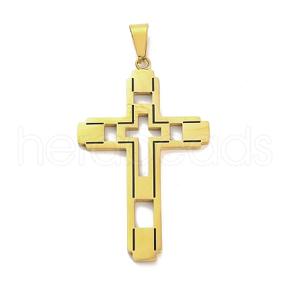 PVD Vacuum Plating 304 Stainless Steel Big Pendants STAS-Z080-04G-1