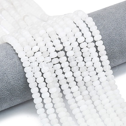 Natural White Jade Beads Strands G-P575-A13-6x4mm-1
