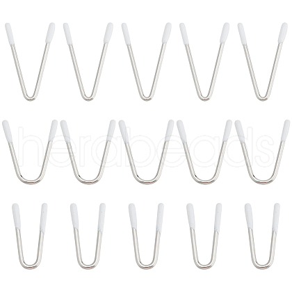   30Pcs 3 Style V Shape 204 Stainless Steel & Nylon Bra Underwire STAS-PH0005-40-1