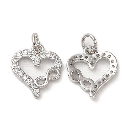 Eco-Friendly Brass Micro Pave Cubic Zirconia Pendants KK-M246-40P-1