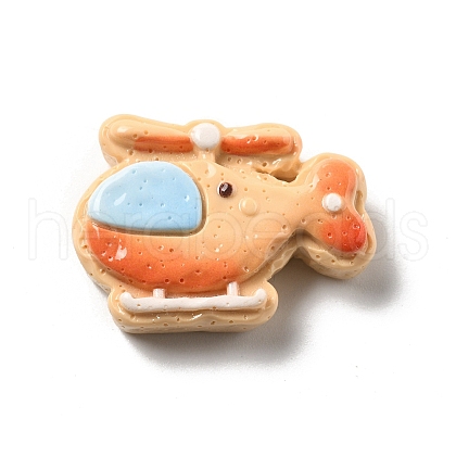 Vehicle Theme Opaque Resin Cabochons RESI-C056-03A-1