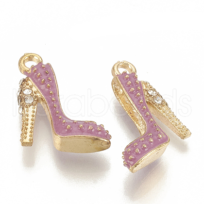 Alloy Enamel Stilettos Pendants X-ENAM-S115-042B-1