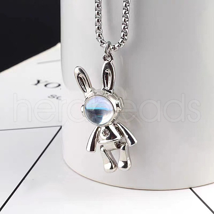 Alloy Pendant 316 Surgical Stainless Steel Chain Necklaces for Men FS-WG50373-12-1