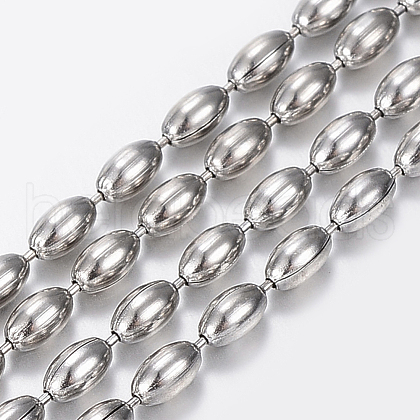 Tarnish Resistant 304 Stainless Steel Ball Chains CHS-H013-05-2.3MM-1