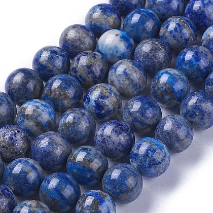 Natural Lapis Lazuli Beads Strands G-E483-17-10mm-1