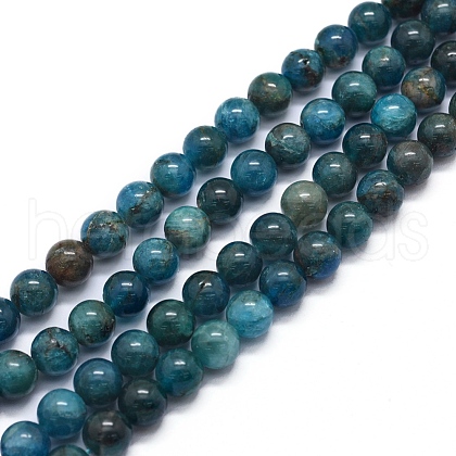 Natural Apatite Beads Strands G-F591-01-1