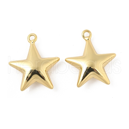 Star Brass Pendants KK-M327-08B-G-1