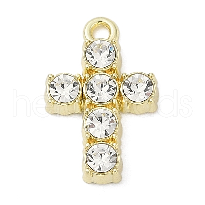 Alloy Pendants with Rhinestone PALLOY-R151-56G-1