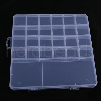 Transparent Plastic Bead Containers CON-YW0001-49C-1