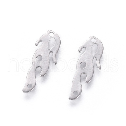 Non-Tarnish 201 Stainless Steel Filigree Joiners Links X-STAS-F231-082P-1