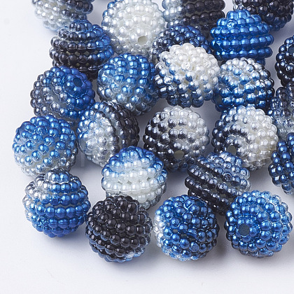 Imitation Pearl Acrylic Beads OACR-T004-12mm-01-1