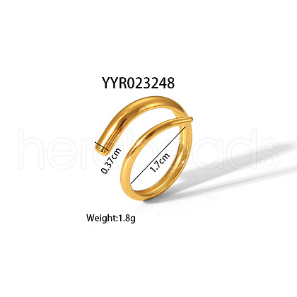 Stainless Steel Cuff Rings Fashion Jewelry for Women LV3247-10-1