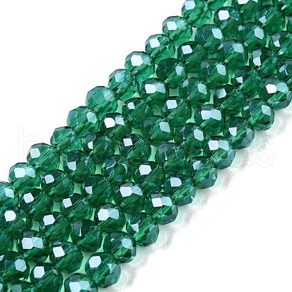 Electroplate Glass Beads Strands EGLA-A044-T4mm-A18-1