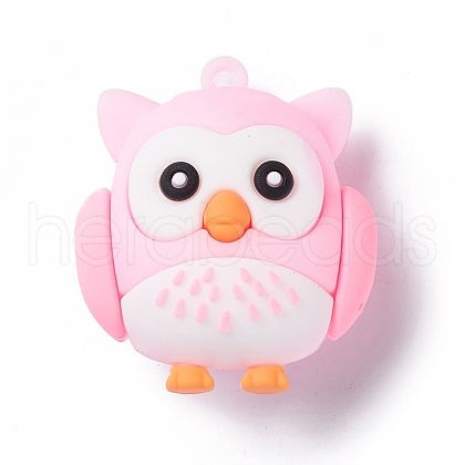 PVC Cartoon Owl Doll Pendants KY-C008-04B-1