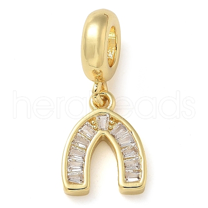 Rack Plating Brass Cubic Zirconia Pendants KK-K392-12G-1