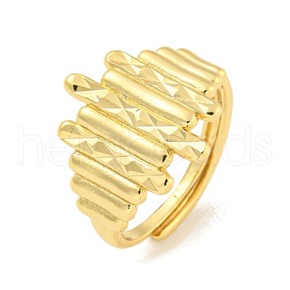 Brass Open Cuff Ring for Women RJEW-M173-11B-G-1