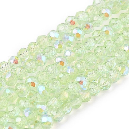 Electroplate Glass Beads Strands EGLA-A044-T1mm-L09-1