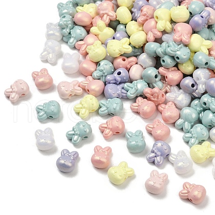 UV Plating Opauqe Acrylic Beads OACR-B031-39-1