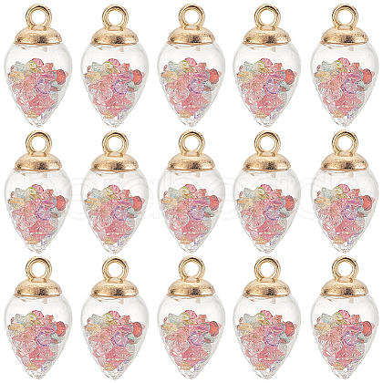 SUNNYCLUE 40Pcs Glass Pendants GLAA-SC0001-81-1
