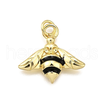 Brass Enamel Pendants KK-D343-06G-1